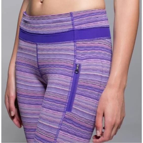 BNWOT Lululemon Inspire Tight II (Mesh) Space Dye Twist Iris Flower Pink Shell - Picture 3 of 13